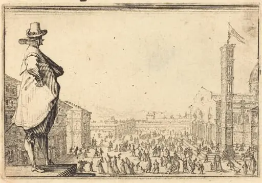 Piazza del Duomo, Florence, by Jacques Callot
