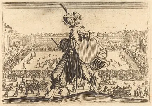 Piazza Santa Croce, Florence, by Jacques Callot
