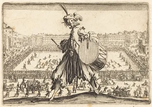 Piazza Santa Croce, Florence, by Jacques Callot