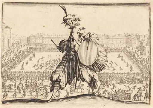 Piazza Santa Croce, Florence, by Jacques Callot