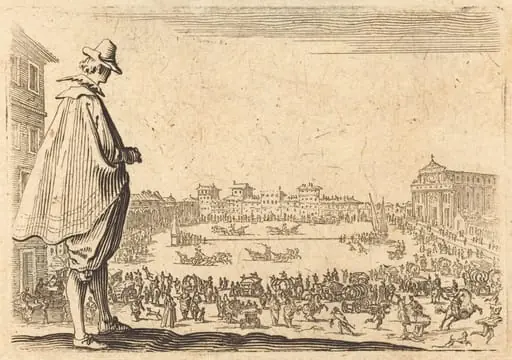 Piazza Santa Maria Novella, Florence, by Jacques Callot