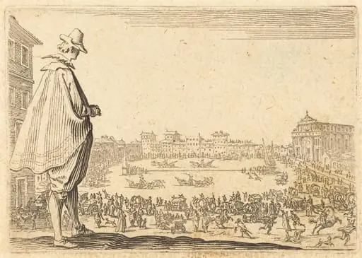 Piazza Santa Maria Novella, Florence, by Jacques Callot
