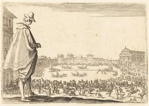 Piazza Santa Maria Novella, Florence, by Jacques Callot