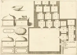 Plan of the Spelunche Regee, by Jacques Callot, 1619