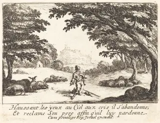 Praying for Divine Help, by Jacques Callot, 1635