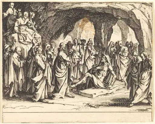 Raising of Lazarus, by Jacques Callot