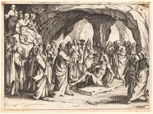 Raising of Lazarus, by Jacques Callot