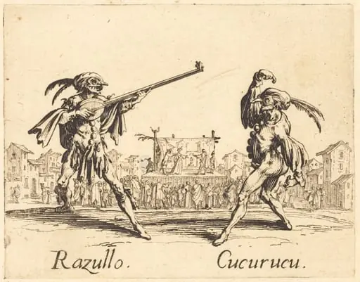Razullo and Cucurucu, by Jacques Callot