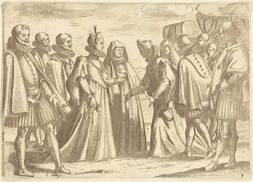 Reception at Mantua, by Jacques Callot