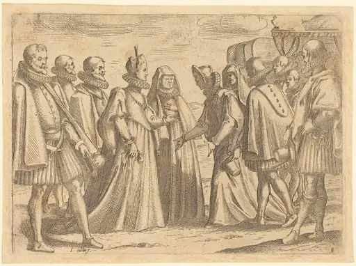 Reception at Mantua, by Jacques Callot