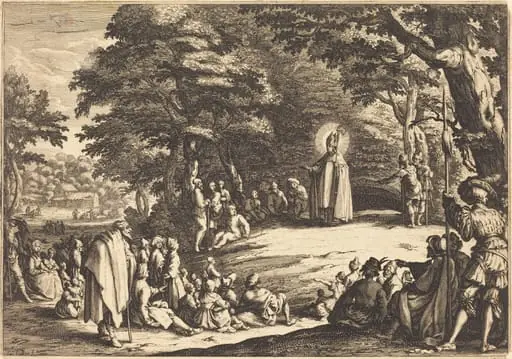Saint Amond, by Jacques Callot