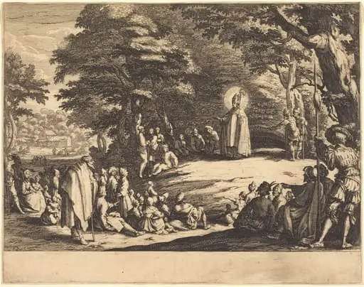 Saint Amond, by Jacques Callot