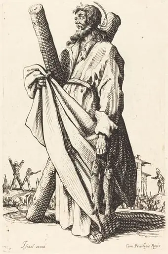Saint Andrew, by Jacques Callot