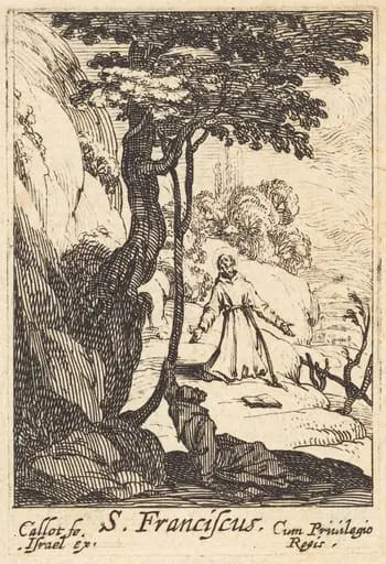 Saint Francis, by Jacques Callot