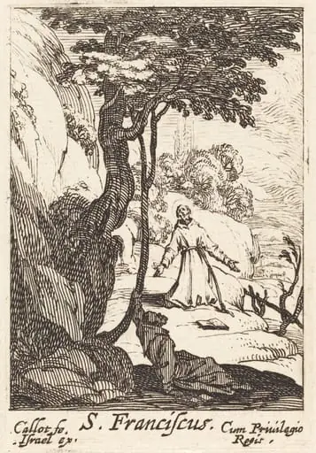 Saint Francis, by Jacques Callot