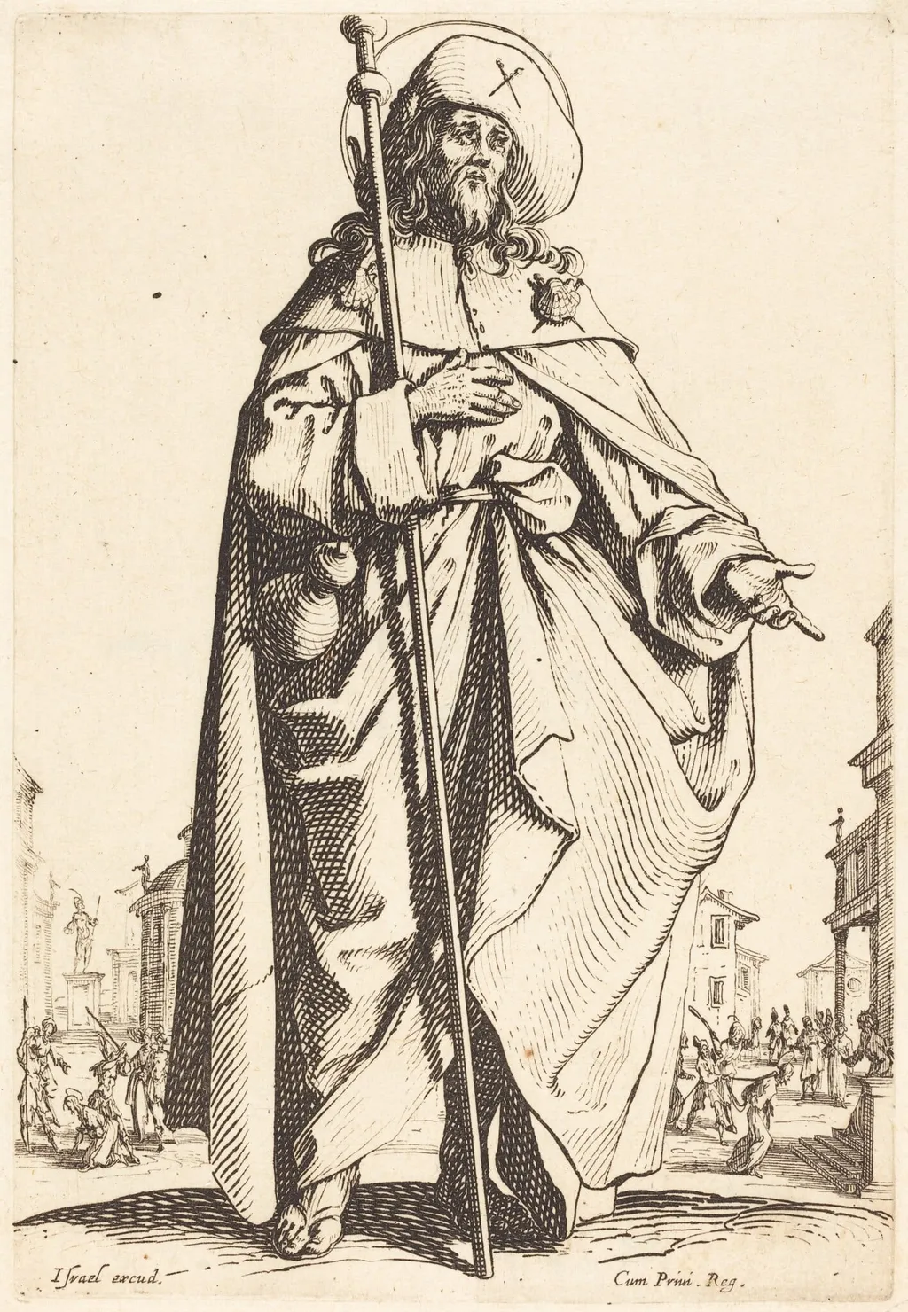 Saint James the Great, by Jacques Callot, ink, 1631