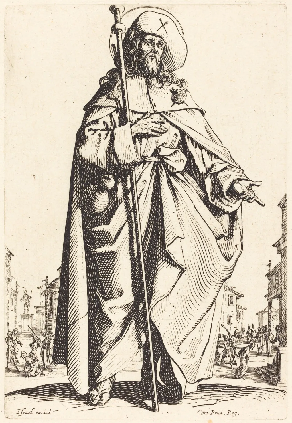 Saint James the Great, by Jacques Callot, ink, 1631