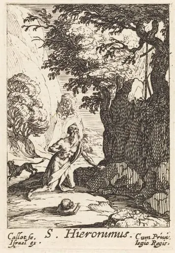 Saint Jerome, by Jacques Callot
