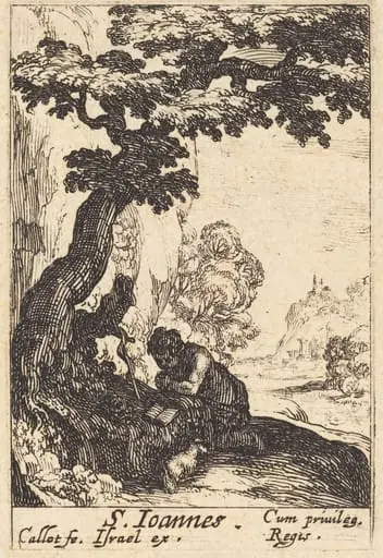 Saint John the Baptist, by Jacques Callot