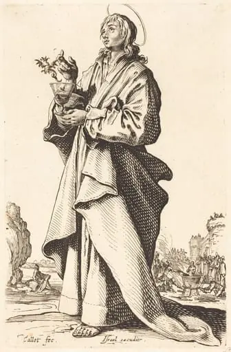 Saint John the Evangelist, by Jacques Callot