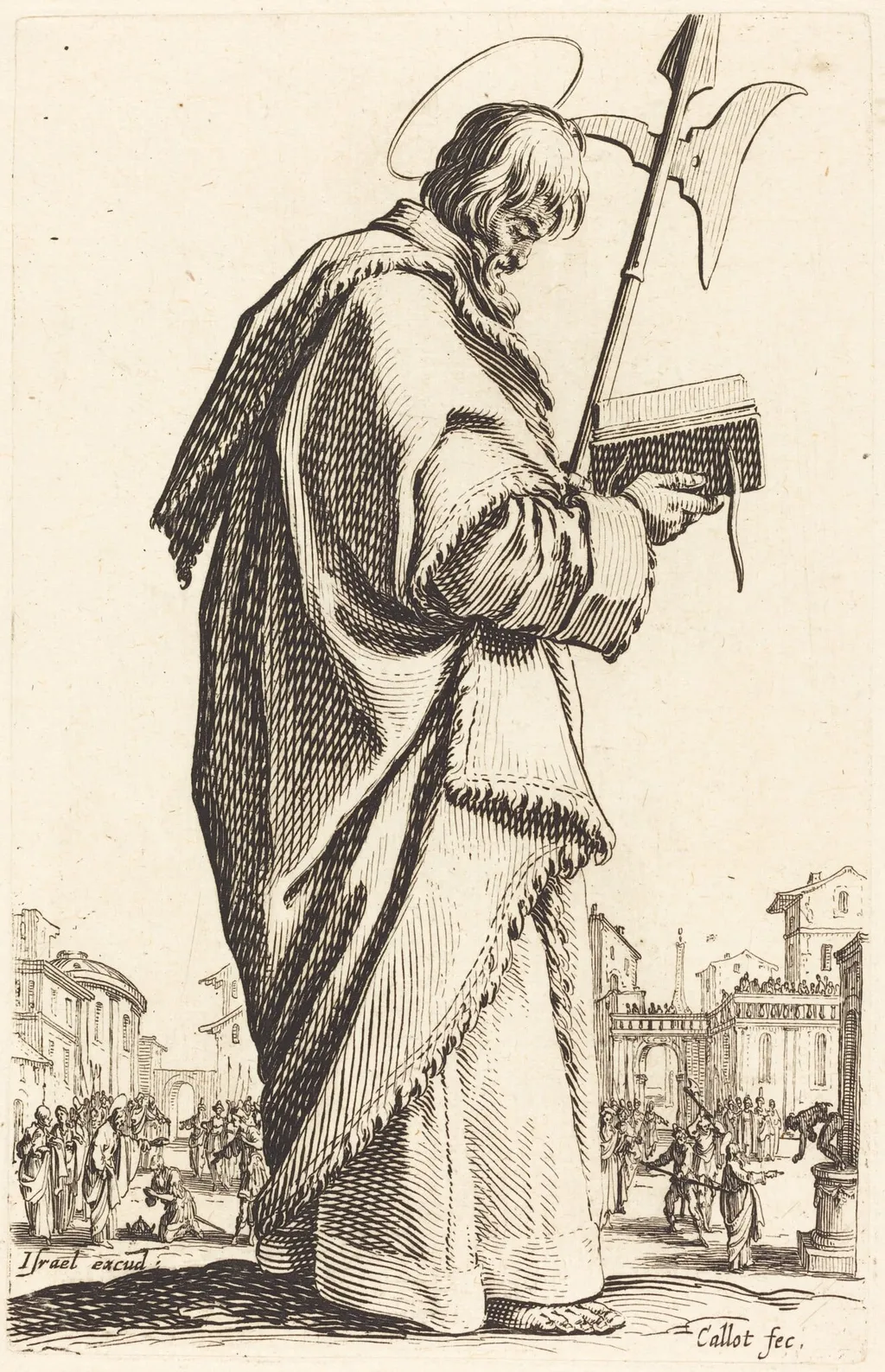 Saint Matthias, by Jacques Callot, ink, 1631