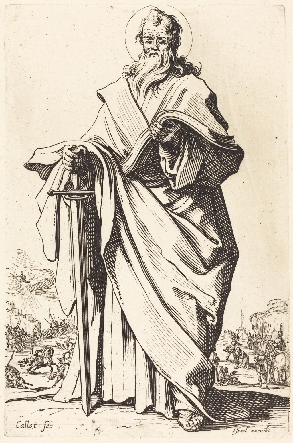 Saint Paul, by Jacques Callot, ink, 1631