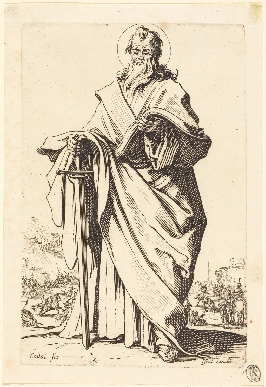 Saint Paul, by Jacques Callot, ink, 1631