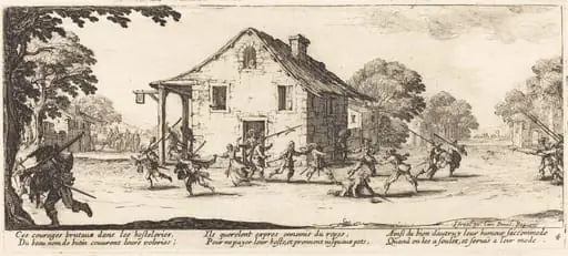 Scene of Pillage, by Jacques Callot