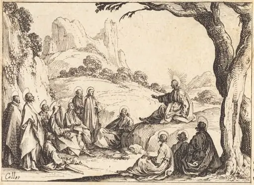 Sermon on the Mount, by Jacques Callot