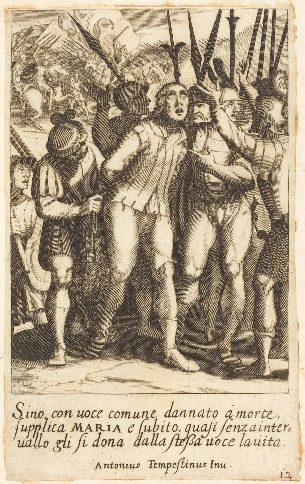 Sino, by Jacques Callot, ink, 1619
