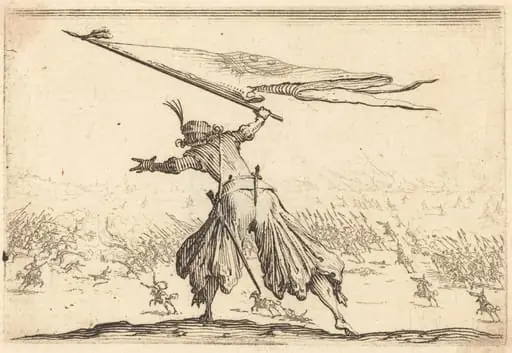 Standard Bearer, by Jacques Callot