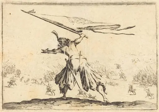 Standard Bearer, by Jacques Callot
