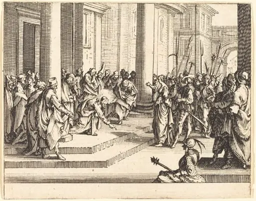Stoning of Jesus, by Jacques Callot