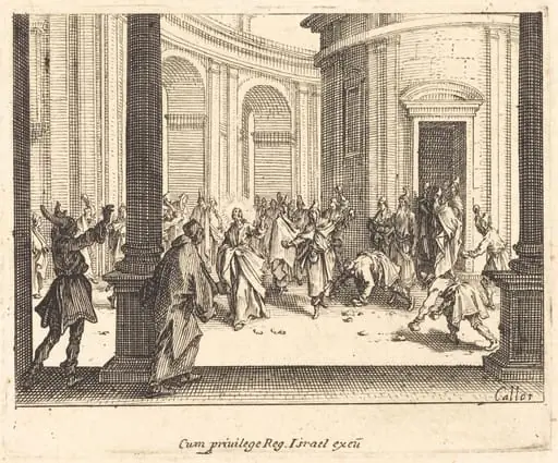 Stoning of Jesus, by Jacques Callot