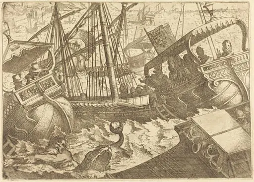 Storm off the Coast of Barcelona, by Jacques Callot