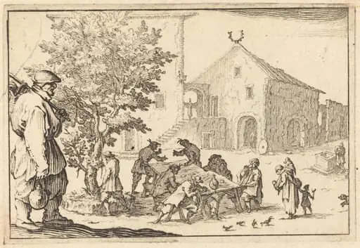 Tavern, by Jacques Callot