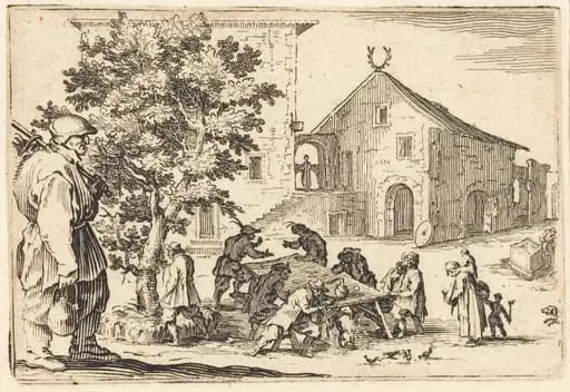 Tavern, by Jacques Callot