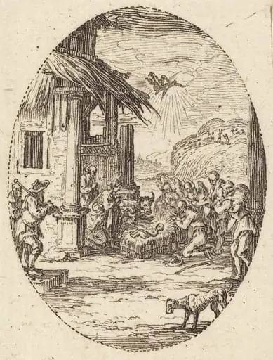 The Adoration of the Shepherds, by Jacques Callot