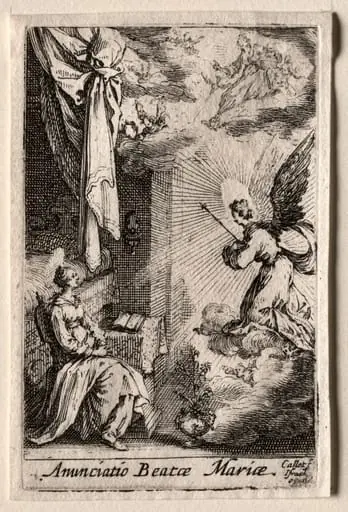 The Annunciation, by Jacques Callot
