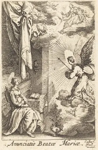 The Annunciation, by Jacques Callot
