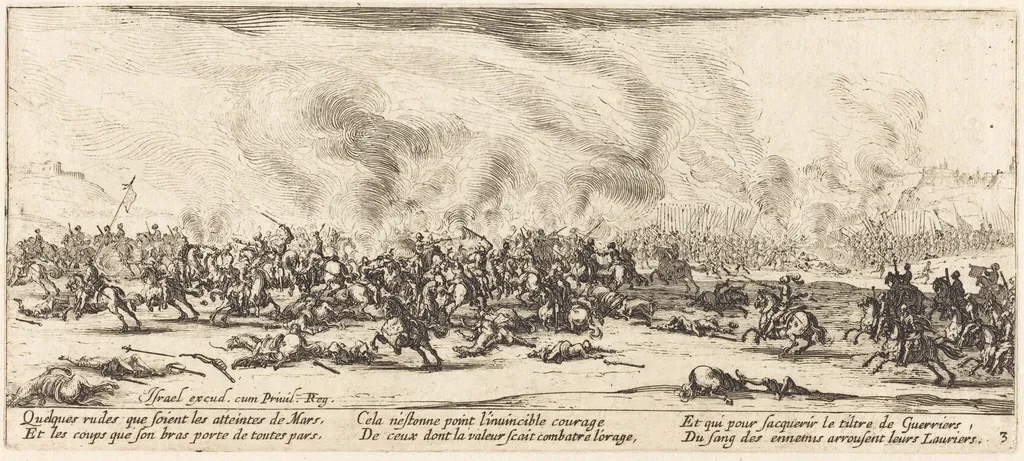 The Battle, by Jacques Callot, ink, 1633