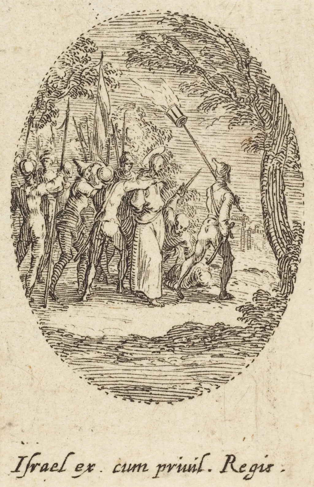 The Betrayal, by Jacques Callot, ink, 1631