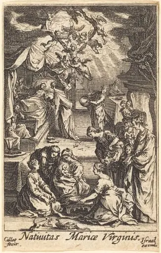 The Birth of the Virgin, by Jacques Callot