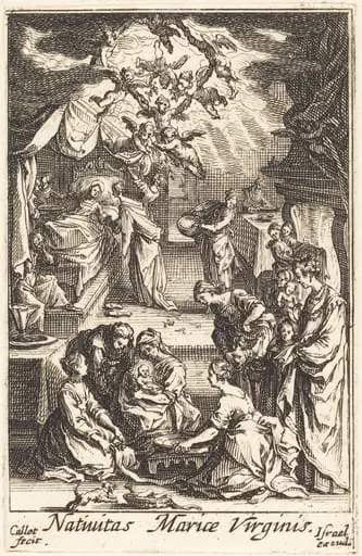 The Birth of the Virgin, by Jacques Callot