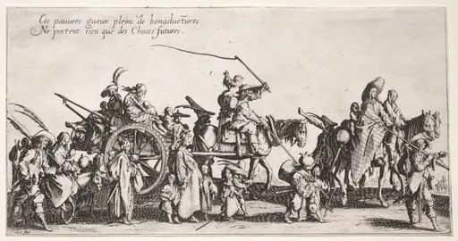 The Bohemians, by Jacques Callot