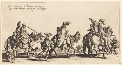 The Bohemians Marching: The Vanguard, by Jacques Callot