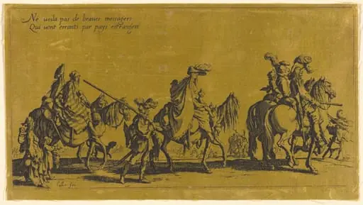 The Bohemians Marching: The Vanguard, by Jacques Callot