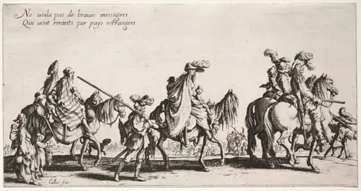 The Bohemians: The Bohemians Marching: The Vanguard, by Jacques Callot