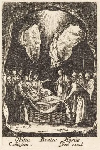 The Burial of the Virgin, by Jacques Callot