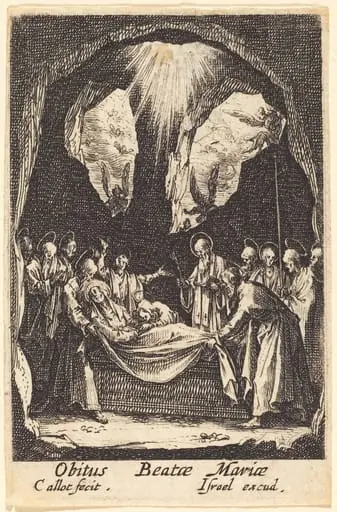 The Burial of the Virgin, by Jacques Callot